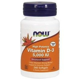 NowFoods Vitamin D-3 5000UI 240 caps