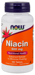 Niacin minimize flushing 500 mg 100 caps